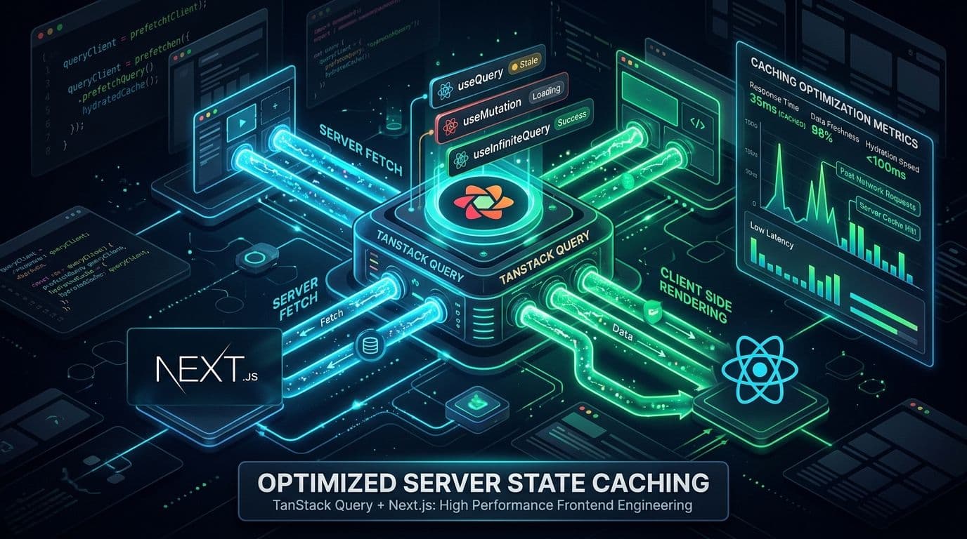 TanStack Query v5 ile Next.js’te Sunucu Durumu Yönetimi ve %30 API Optimizasyonu